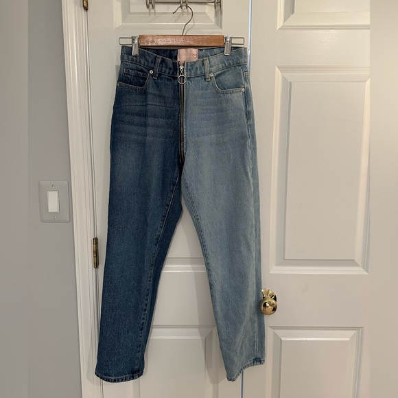 Custom color Revice denim color block jean - Picture 1 of 4